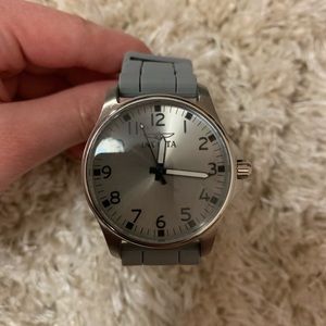 Invicta Grey silicone watch